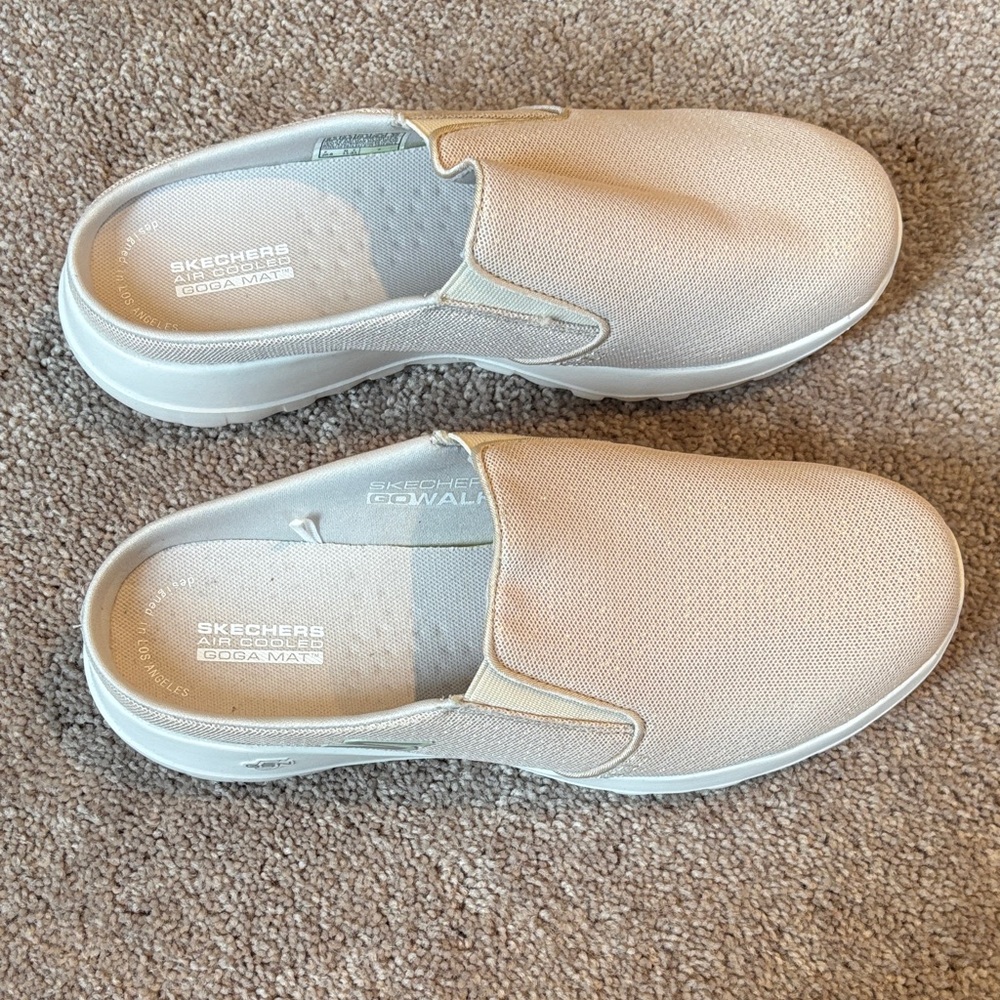 Skechers Women’s Beige Slip-On Loafers